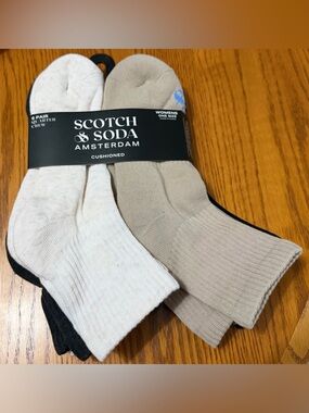 ✨NWT✨Scotch & Soda: Women’s 6 Pair Quarter Crew Socks (Size 5-9.5)